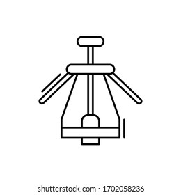 Leuchtenöffner-Symbol. Einfache Linien-, Umriss-Vektorillustration-Elemente von Küchenobjekten für i und ux, Website oder mobile Anwendungen