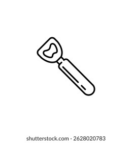 Bottle opener icon. Simple bottle opener icon for social media, app and web design. Vector illustration.