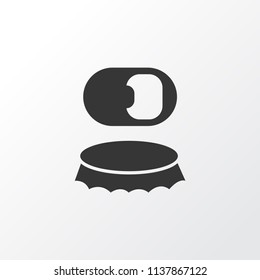 Bottle opener icon symbol. Premium quality isolated design element in trendy style.