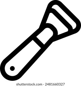 bottle opener icon. Thin Linear Style Design Isolated On White Background
