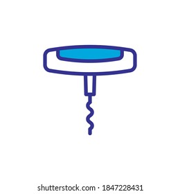bottle opener icon, vector, color style design