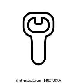 Bottle opener icon vector design template