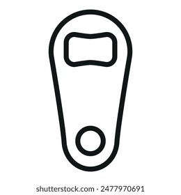 Flaschenöffner Symbol Vektorgrafik Design Vorlagen einfach und modern