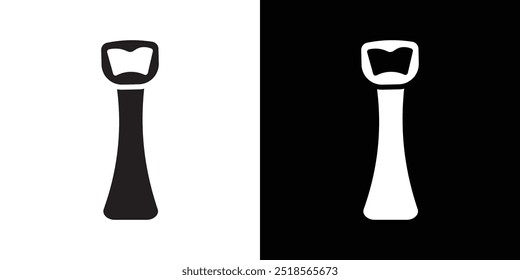 Bottle opener icon Vector flat thin line illustration