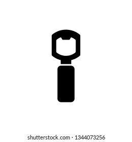 Bottle opener icon. Bottle Opener Vector Illustration. Bottle opener icon, outline and filled vector sign, linear and full pictogram isolated on white. Symbol, logo illustration - Vector