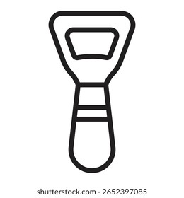 Bottle opener icon vector illustration isolated sign