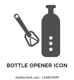 Bottle opener icon vector isolated on white background for your web and mobile app design, Bottle opener logo concept