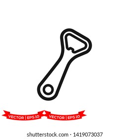 bottle opener icon vector logo template