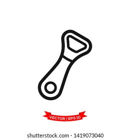 bottle opener icon vector logo template