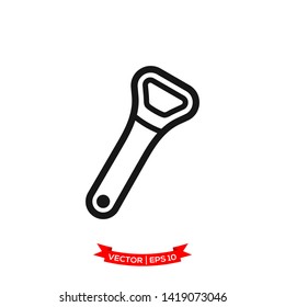 bottle opener icon vector logo template