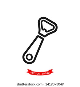 bottle opener icon vector logo template