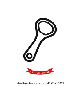 bottle opener icon vector logo template