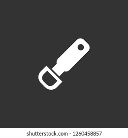 bottle opener icon vector. bottle opener sign on black background. bottle opener icon for web and app
