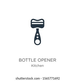 Bottle opener icon vector. Trendy flat bottle opener icon from kitchen collection isolated on white background. Vector illustration can be used for web and mobile graphic design, logo, eps10