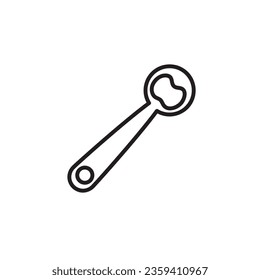Bottle opener icon vector,liner flat illustration on white background..eps