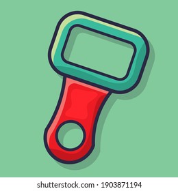 ilustración vectorial de dibujos animados aislados de apertura de frascos en estilo plano