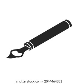 Bottle opener isometric vector icon.Black vector icon isolated on white background bottle opener.