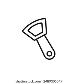 bottle opener logo sign vector outline