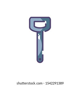 bottle opener on white background vector illustration design