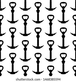 Bottle Opener Seamless Pattern, Bottle Cap Opener Vector Art Illustration