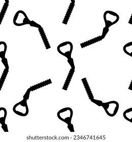 Bottle Opener Seamless Pattern, Bottle Cap Opener Vector Art Illustration