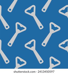 bottle opener seamless pattern Flat design Vector illustration. Opener sign icon. Bottle openers cartoon clipart. Household domestic kitchen