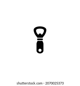 Bottle opener simple flat icon vector illustration