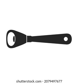 Bottle opener vector black icon. Vector illustration corkscrew on white background. Isolated black illustration icon of bottle opener .