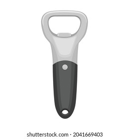 Bottle opener vector cartoon icon. Vector illustration corkscrew on white background. Isolated cartoon illustration icon of bottle opener .