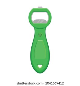 Icono de la caricatura vectorial de apertura de frascos. Tornillo de la ilustración del vector sobre fondo blanco. Icono de ilustración de dibujos animados aislados del abridor de botellas.