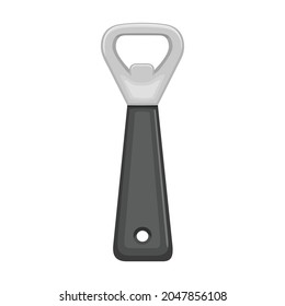 Icono de la caricatura vectorial de apertura de frascos. Tornillo de la ilustración del vector sobre fondo blanco. Icono de ilustración de dibujos animados aislados del abridor de botellas.