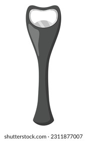 Abridor de botella. Icono de viñeta vectorial. Herramienta para abrir aislado en fondo blanco. Signo de estilo plano