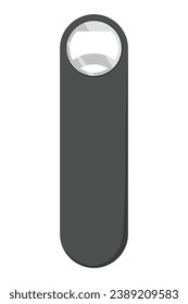 Abridor de botella. Icono de viñeta vectorial. Herramienta para abrir aislado en fondo blanco. Signo de estilo plano