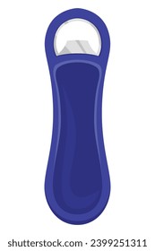 Bottle opener. Vector cartoon icon. Tool for open isolated on white background. Flat style sign