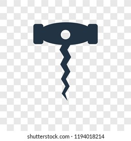 Bottle opener vector icon isolated on transparent background, Bottle opener transparency logo concept