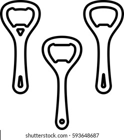 Bottle Opener Vector Illustration
