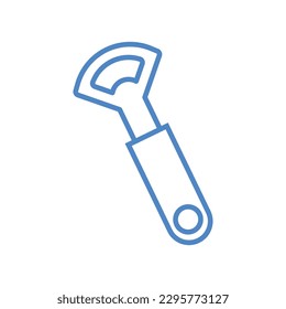 Icono de la línea de apertura del frasco de abertura del frasco