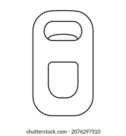 Bottle opener vector outline icon. Vector illustration corkscrew on white background. Isolated outline illustration icon of bottle opener .