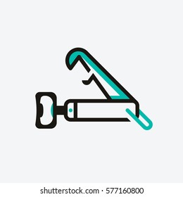 Bottle Openers, Two Kinds in One. Vector, Illustration