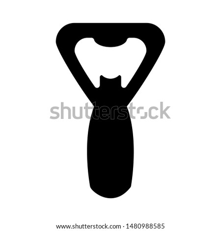 Bottle opent icon vector design template