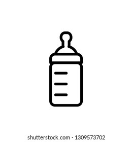 bottle, pacifier baby icon