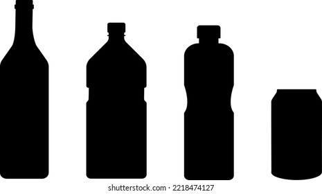Envase de frascos Ilustración de diseño vectorial del modelo 1 del modelo de la unidad de medida