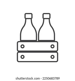 Bottle Package Icon Sign Symbol 