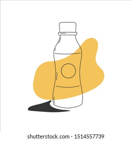 Bottle Package Illustration Vector Outline