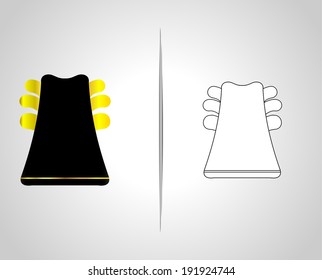 bottle and packaging set of perfume bottles vector format