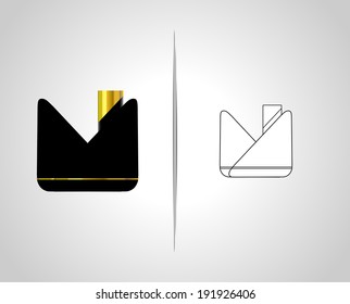 bottle and packaging set of perfume bottles vector format