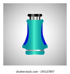 bottle and packaging set of perfume bottles vector format 