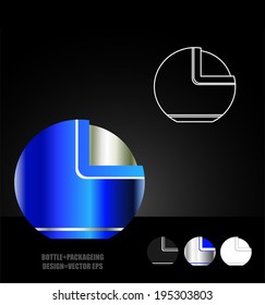 bottle and packaging set of perfume bottles vector format 