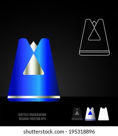 bottle and packaging set of perfume bottles