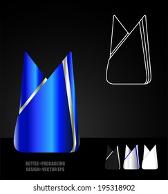 bottle and packaging set of perfume bottles